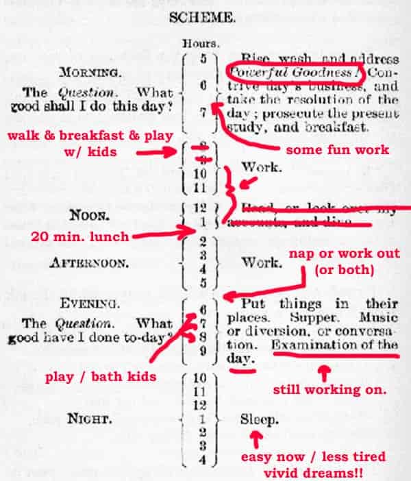 ben franklin schedule month 1