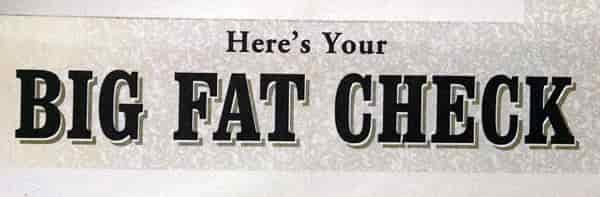 ebates big fat check