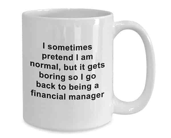 financial manager coffee mug
