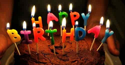 Happy Birthday candles