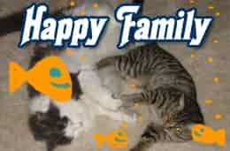 Happy pet family.