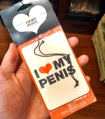 i heart my penis air freshener