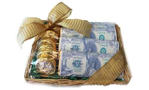 stimulus package chocolate gift basket
