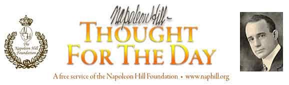 napoleon hill thought for day