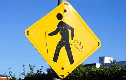old fart walking sign