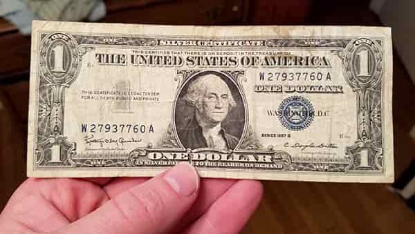one dollar silver certificate