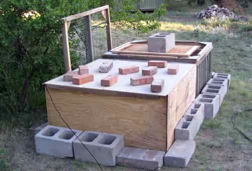 securing mobile chicken pen