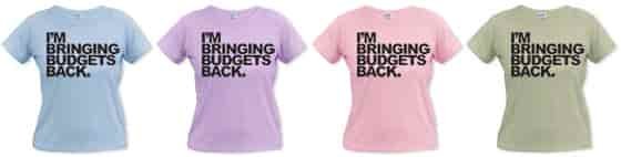 ladies budgeting shirts