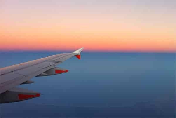 sunset plane